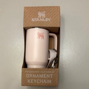Stanley Light Pink Mini Tumbler Ornament Keychain